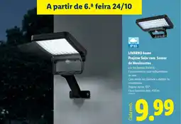 Lidl LIVARNO home Projetor Solar com Sensor de Movimentos promoção
