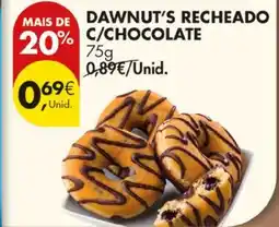 Pingo Doce Dawnut's recheado c/chocolate promoção