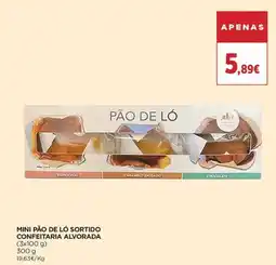 Supercor Mini pão de ló sortido confeitaria alvorada promoção