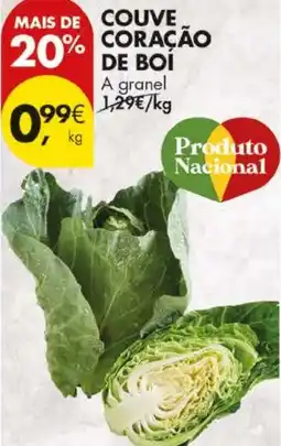 Pingo Doce Couve coração de boí a granel promoção
