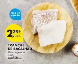 Pingo Doce Tranche de bacalhau descongelada promoção