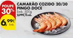 Pingo Doce Camarão cozido 20/30 pingo doce promoção