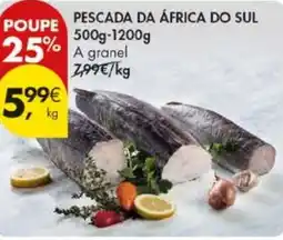 Pingo Doce Pescada da áfrica do sul 500g-1200g promoção