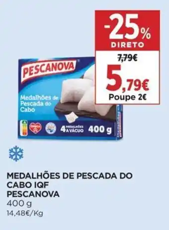 Supercor Medalhões de pescada do cabo iqf pescanova promoção