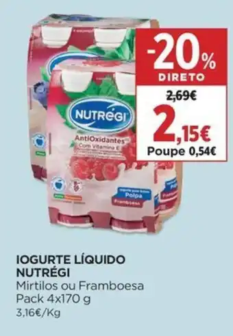 Supercor Iogurte líquido nutrégi promoção
