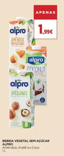 Supercor Bebida vegetal sem açúcar alpro promoção