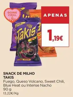 Supercor Snack de milho takis promoção