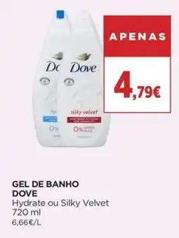 Supercor Gel de banho dove promoção