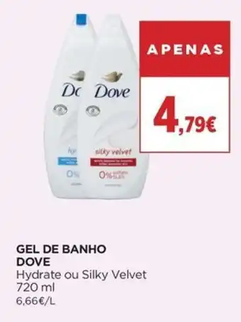 Supercor Gel de banho dove promoção