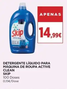 Supercor Detergente líquido para máquina de roupa active clean skip promoção