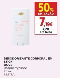 Supercor Desodorizante corporal em stick dove promoção
