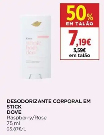 Supercor Desodorizante corporal em stick dove promoção