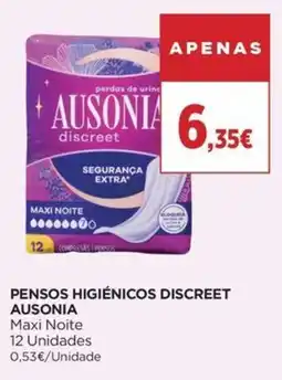 Supercor Pensos higiénicos discreet ausonia promoção