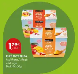 Pingo Doce Puré 100% fruta promoção