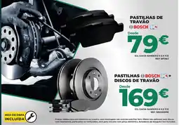 Feu Vert Pastilhas de travão Bosch promoção