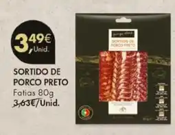 Pingo Doce Sortido de porco preto promoção