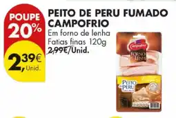 Pingo Doce Peito de peru fumado campofrio promoção