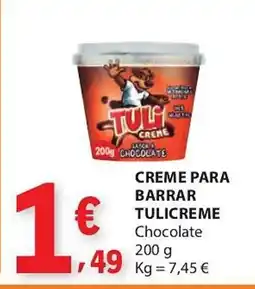 E.Leclerc Creme para barrar tulicreme chocolate promoção