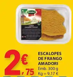 E.Leclerc Escalopes de frango amadori promoção