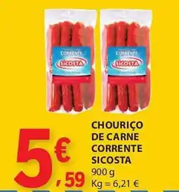 E.Leclerc Chouriço de carne corrente sicosta promoção