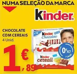 E.Leclerc Kinder chocolate com cereais promoção
