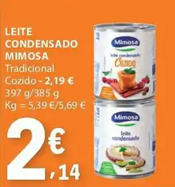 E.Leclerc Leite condensado mimosa promoção