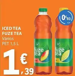 E.Leclerc Iced tea fuze tea vários pet promoção