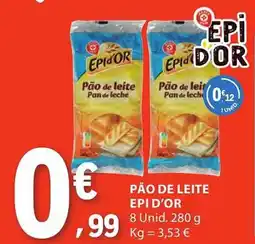 E.Leclerc Pão de leite epi d'or promoção