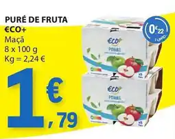 E.Leclerc Puré de fruta €co+ promoção