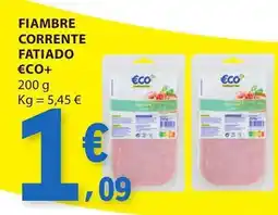 E.Leclerc Fiambre corrente fatiado €co+ promoção