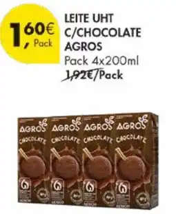 Pingo Doce Leite uht c/chocolate agros promoção