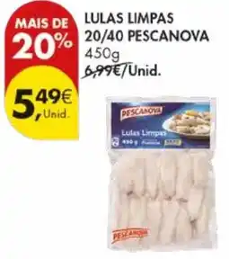 Pingo Doce Lulas limpas 20/40 pescanova promoção