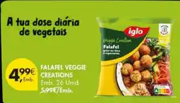 Pingo Doce Iglo falafel veggie creations promoção