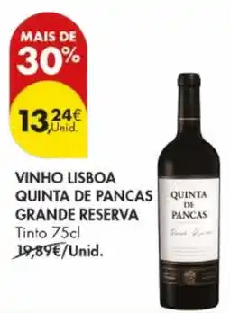 Pingo Doce Vinho lisboa quinta de pancas grande reserva tinto promoção
