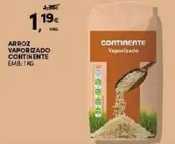 Continente Arroz vaporizado continente promoção