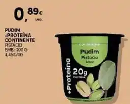 Continente Pudim +proteina continente pistacio promoção
