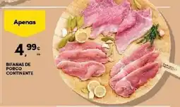 Continente Bifanas de porco continente promoção
