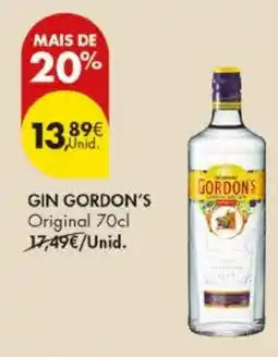 Pingo Doce Gin gordon's original promoção