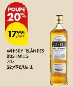 Pingo Doce Whisky irlandes bushmills promoção