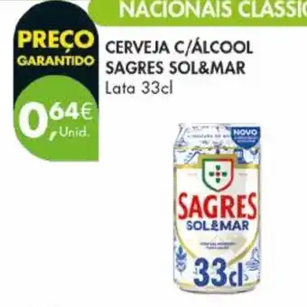 Pingo Doce Cerveja c/alcool sagres sol&mar promoção
