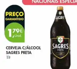 Pingo Doce Cerveja c/álcool sagres preta promoção