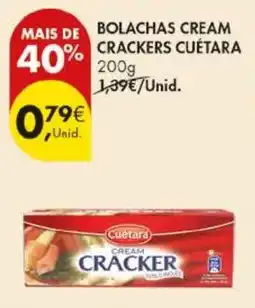 Pingo Doce Bolachas cream crackers cuétara promoção