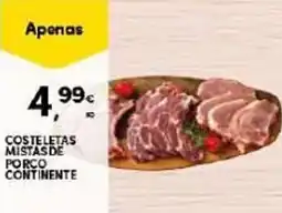 Continente Costeletas mistas de porco continente promoção