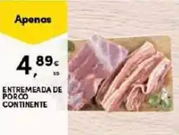 Continente Entremeada de porco continente promoção