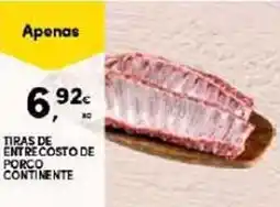 Continente Tiras de entre costo de porco continente promoção