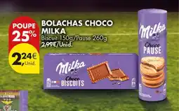 Pingo Doce Bolachas choco milka promoção