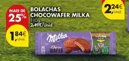 Pingo Doce Bolachas chocowafer milka promoção