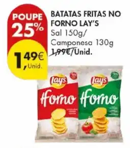 Pingo Doce Batatas fritas forno lay's promoção