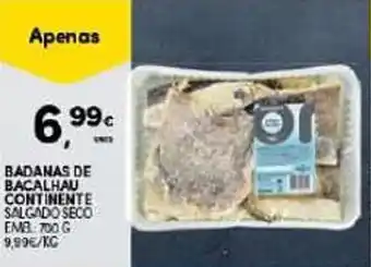 Continente Badanas de bacalhau continente salgado seco promoção