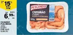 Continente Camarão pescanova 40/50 cozido promoção